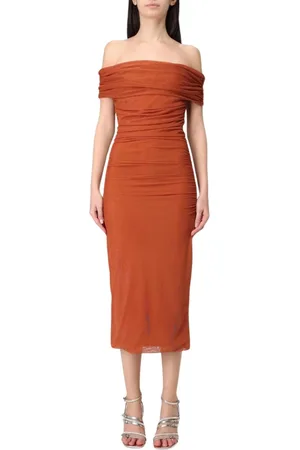 HANITA Mujer, Vestidos, Naranja, Talla: L