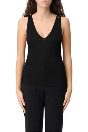 Elisabetta Franchi Mujer, Camisetas, Negro, Talla: S