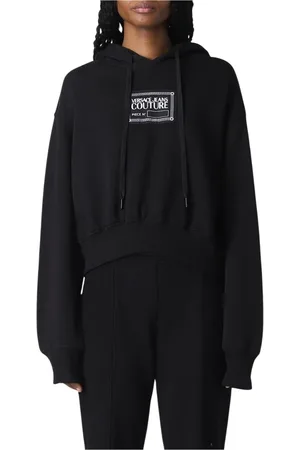 VERSACE Mujer, Sudaderas, Negro, Talla: M