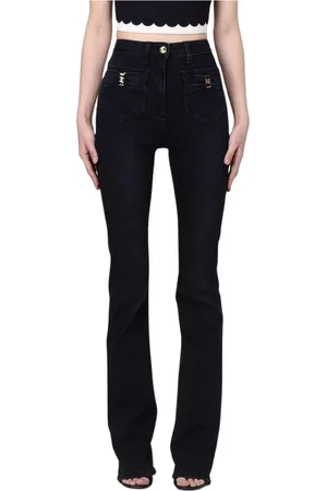 Elisabetta Franchi Mujer, Vaqueros, Negro, Talla: W26