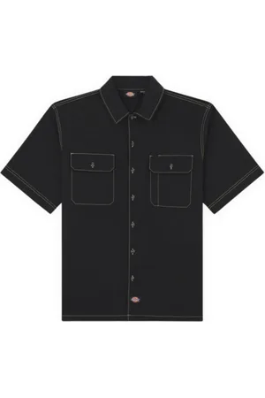 Dickies Hombre, Camisas, Negro, Talla: L