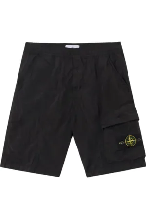 Stone Island Hombre, Pantalones cortos, Negro, Talla: W30