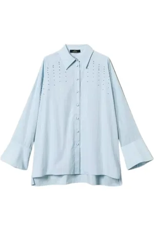 Twin-Set Mujer, Blusas y Camisas, Azul, Talla: S