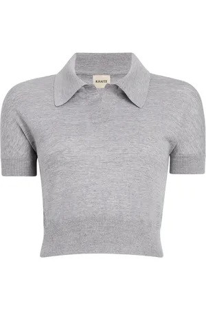 Khaite Mujer, Camisetas, Gris, Talla: M
