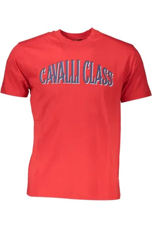 Roberto Cavalli Hombre, Camisetas, Rojo, Talla: M