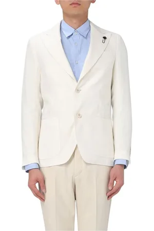 LARDINI Hombre, Chaquetas, Blanco, Talla: XL