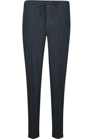 120% Lino Hombre, Pantalones, Azul, Talla: XL