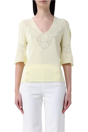 Twin-Set Mujer, Blusas y Camisas, Amarillo, Talla: S