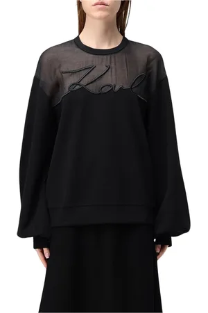 Karl Lagerfeld Mujer, Sudaderas, Negro, Talla: L