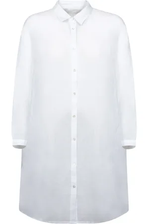 120% Lino Mujer, Blusas y Camisas, Blanco, Talla: S