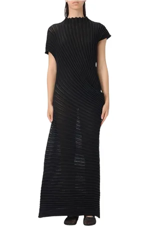 Issey Miyake Mujer, Vestidos, Negro, Talla: M