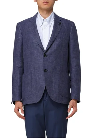 LARDINI Hombre, Chaquetas, Azul, Talla: L