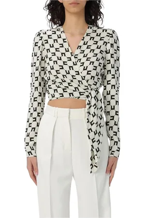 Elisabetta Franchi Mujer, Blusas y Camisas, Negro, Talla: S