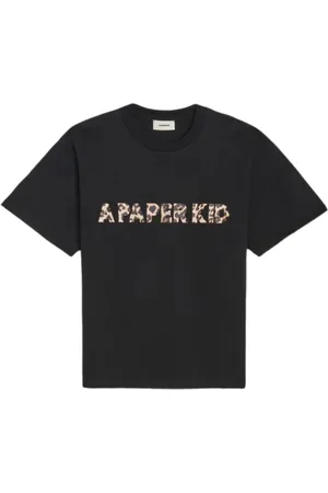 A PAPER KID Hombre, Camisetas, Negro, Talla: M