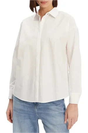 Guess Mujer, Blusas y Camisas, Blanco, Talla: S