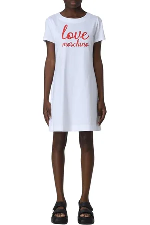 Moschino Mujer, Vestidos, Blanco, Talla: 2XS