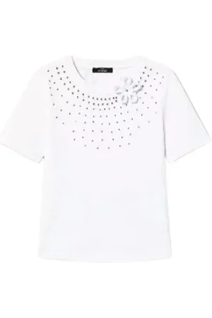 Twin-Set Mujer, Camisetas, Blanco, Talla: L
