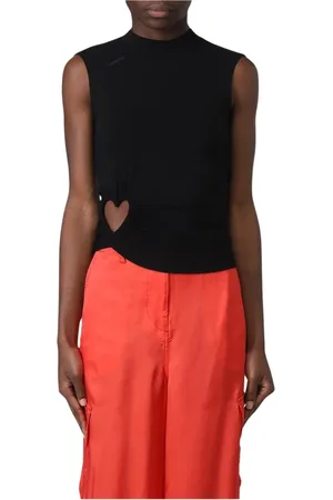 AMBUSH Mujer, Camisetas, Negro, Talla: S