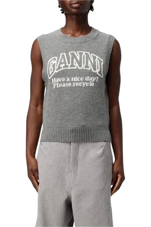 Ganni Mujer, Jerseys, Gris, Talla: L