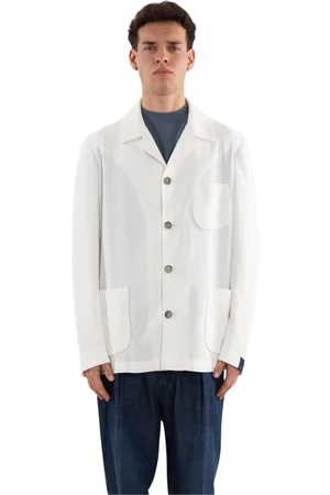 Biagio Santaniello Hombre, Chaquetas, Blanco, Talla: M