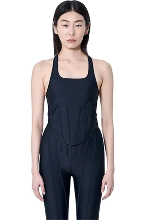 MUGLER Mujer, Camisetas, Azul, Talla: S