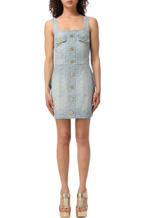 Balmain Mujer, Vestidos, Azul, Talla: S