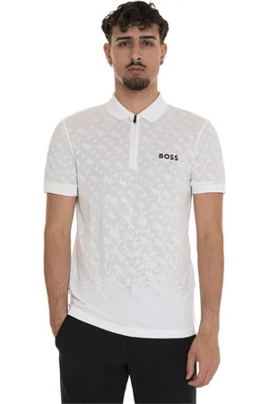HUGO BOSS Hombre, Camisetas, Blanco, Talla: L