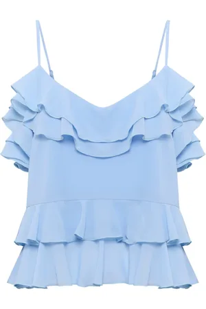 INWEAR Mujer, Camisetas, Azul, Talla: L