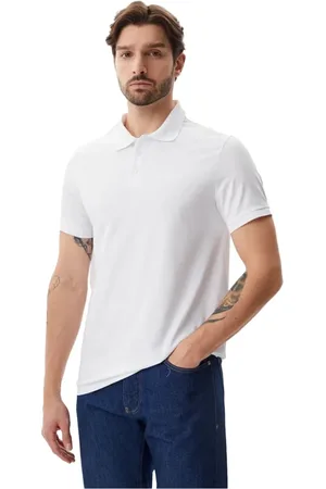 Calvin Klein Hombre, Camisetas, Blanco, Talla: L