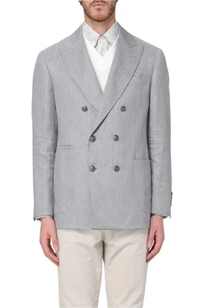 Brunello Cucinelli Hombre, Chaquetas, Gris, Talla: XL