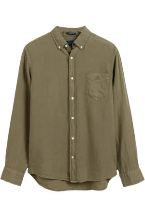 GANT Hombre, Camisas, Verde, Talla: S