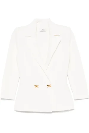 Elisabetta Franchi Mujer, Chaquetas, Blanco, Talla: L