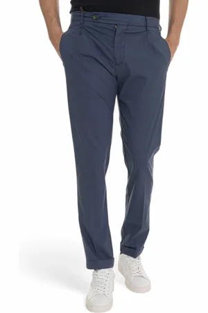Berwich Hombre, Pantalones, Azul, Talla: L