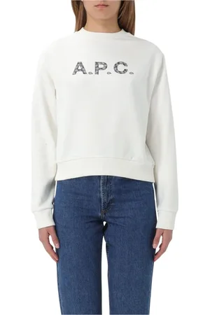 A.P.C. Mujer, Sudaderas, Blanco, Talla: M