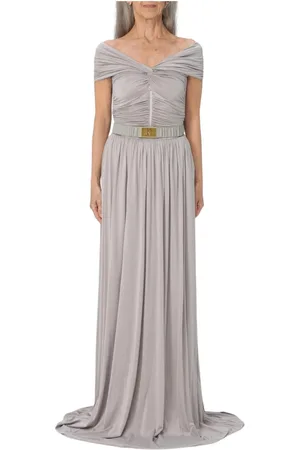 Elisabetta Franchi Mujer, Vestidos, Gris, Talla: S
