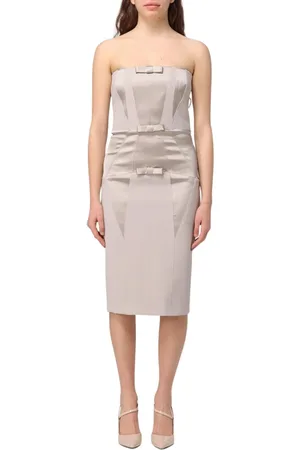 Elisabetta Franchi Mujer, Vestidos, Gris, Talla: M