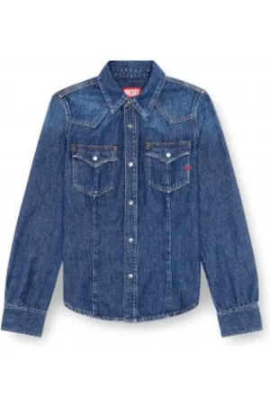 Diesel Mujer, Blusas y Camisas, Azul, Talla: L