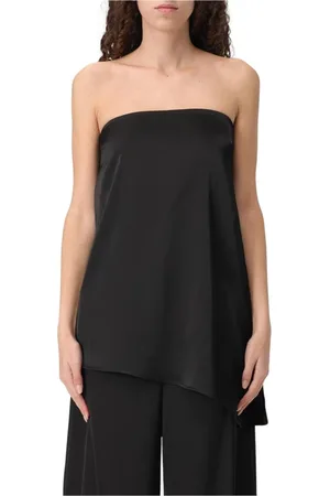 HANITA Mujer, Camisetas, Negro, Talla: M