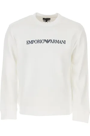 Emporio Armani Hombre, Sudaderas, Blanco, Talla: L