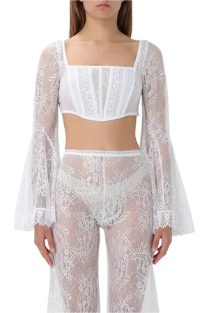 CHARO RUIZ IBIZA Mujer, Camisetas, Blanco, Talla: M