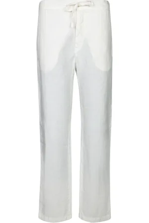 120% Lino Hombre, Pantalones, Blanco, Talla: L