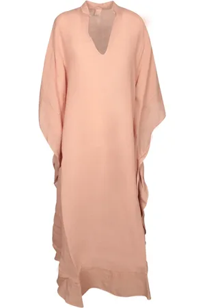 120% Lino Mujer, Vestidos, Rosa, Talla: S