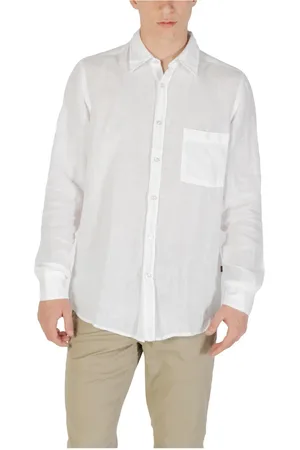 HUGO BOSS Hombre, Camisas, Blanco, Talla: M