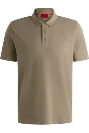 HUGO BOSS Hombre, Camisetas, Marrón, Talla: L