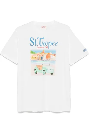 MC2 SAINT BARTH Hombre, Camisetas, Blanco, Talla: M