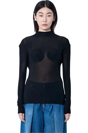 Jean Paul Gaultier Mujer, Camisetas, Negro, Talla: M