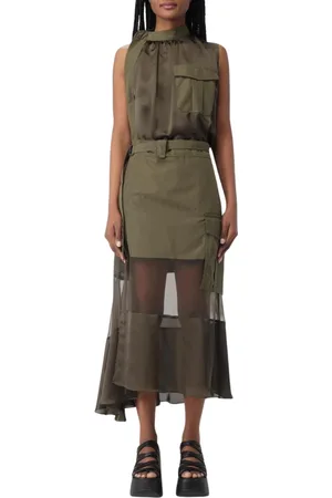 SACAI Mujer, Vestidos, Verde, Talla: S