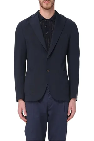 ELEVENTY Hombre, Chaquetas, Azul, Talla: L