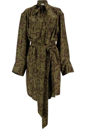 Saint Laurent Mujer, Blusas y Camisas, Verde, Talla: M