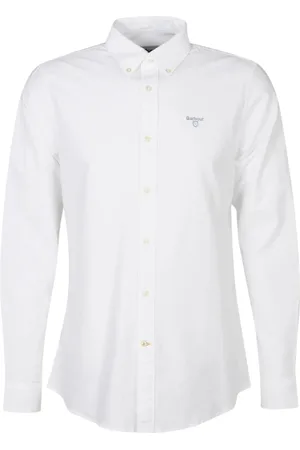 Barbour Hombre, Camisas, Blanco, Talla: S